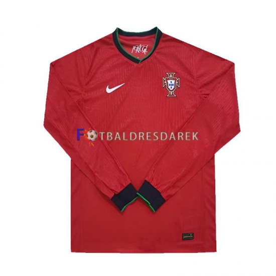 Portugalsko Dres Domácí Euro 2024 Dlouhý rukáv ,Muže
