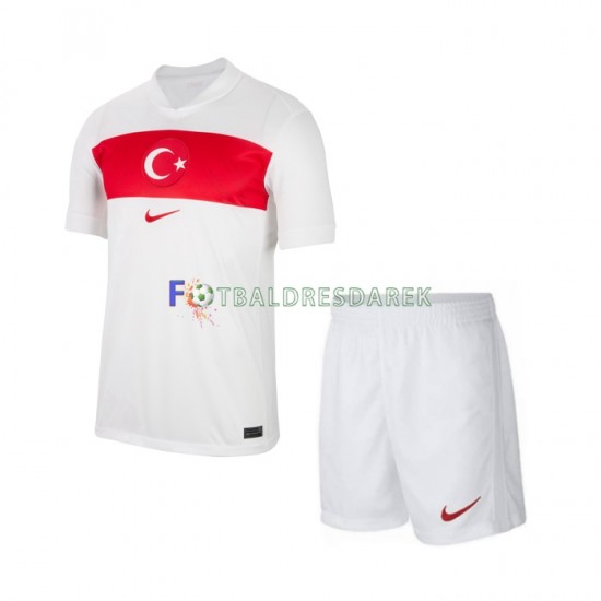 Turecko Dres Domácí Euro 2024 Krátký rukáv ,Dětské