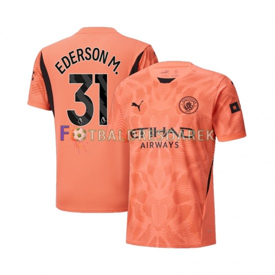 Manchester City Brankářské Ederson Moraes 31 Dres Venkovní 2024-2025 Krátký rukáv ,Muže