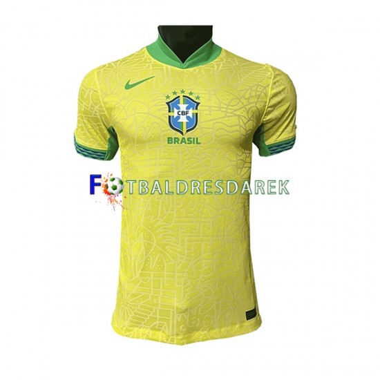 Brazílie Dres Domácí 2023-2024 Krátký rukáv ,Muže