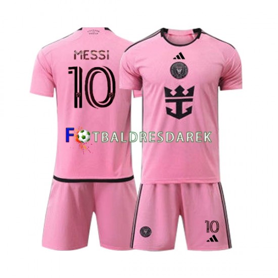 Inter Miami Lionel Messi 10 Dres Domácí 2024 Krátký rukáv ,Dětské