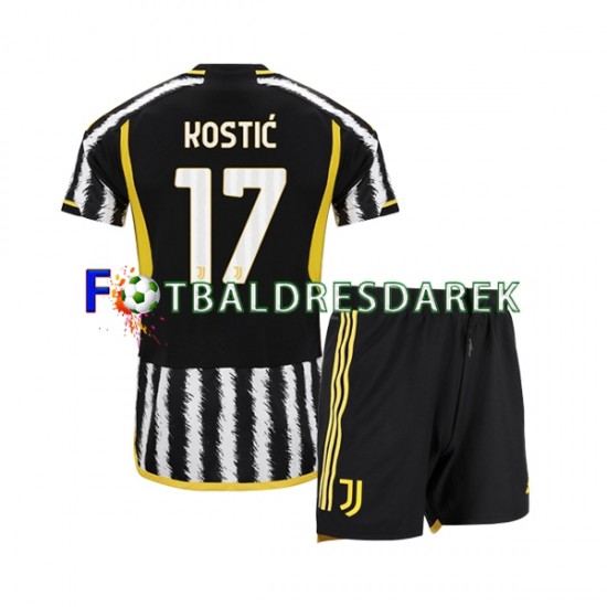 Juventus Filip Kostic 17 Dres Domácí 2023-2024 Krátký rukáv ,Dětské