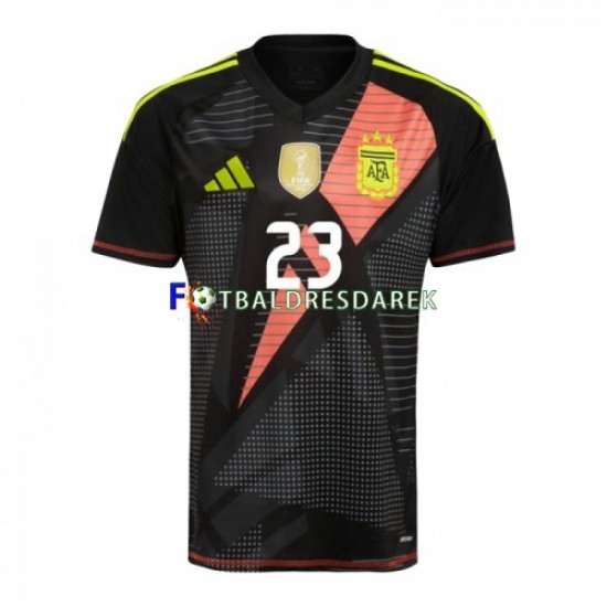 Argentina Brankářské Emiliano Martinez 23 Dres Domácí Copa America 2024 Krátký rukáv ,Muže
