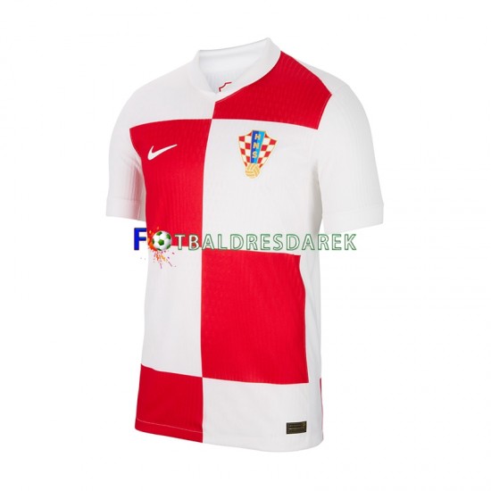 Chorvatsko Dres Domácí Euro 2024 Krátký rukáv ,Muže