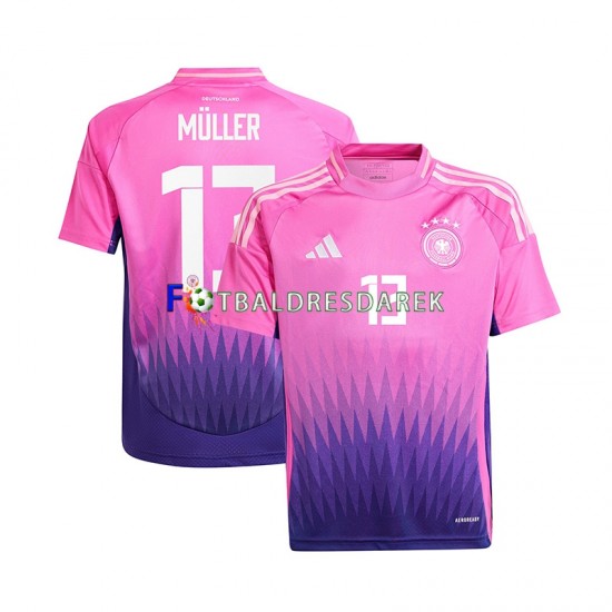 Německo Thomas Muller 13 Dres Venkovní Euro 2024 Krátký rukáv ,Muže