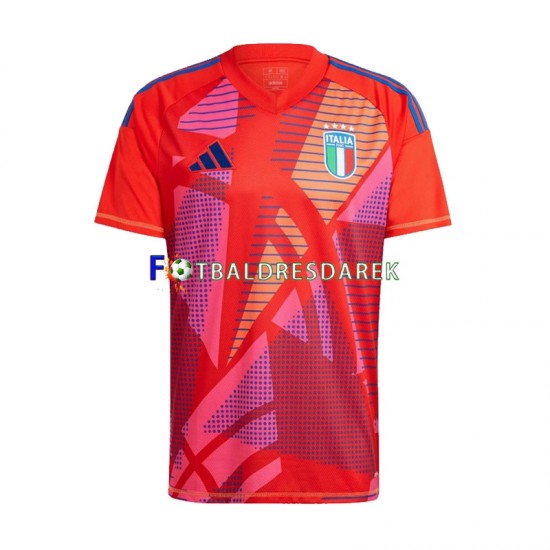 Itálie Brankářské Dres Domácí Euro 2024 Krátký rukáv ,Muže