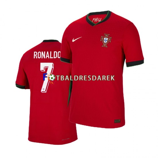 Portugalsko Cristiano Ronaldo 7 Dres Domácí Euro 2024 Krátký rukáv ,Muže