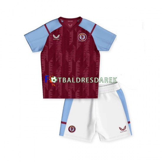 Aston Villa Dres Domácí 2023-2024 Krátký rukáv ,Dětské