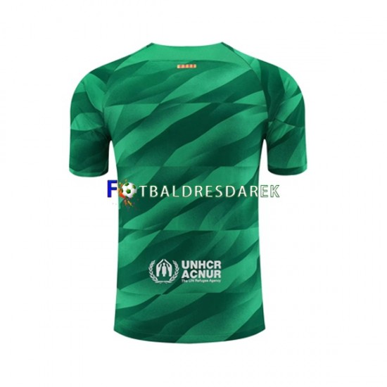 FC Barcelona Brankářské Dres Domácí 2023-2024 Krátký rukáv ,Muže