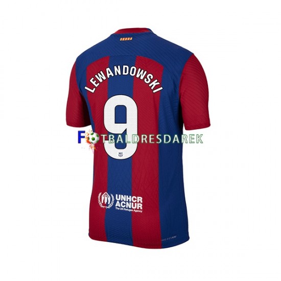 FC Barcelona Robert Lewandowski 9 Dres Domácí 2023-2024 Krátký rukáv ,Muže