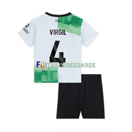 Liverpool Virgil van Dijk 4 Dres Venkovní 2023-2024 Krátký rukáv ,Dětské