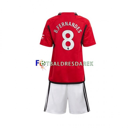 Manchester United B Fernandes 8 Dres Domácí 2023-2024 Krátký rukáv ,Dětské