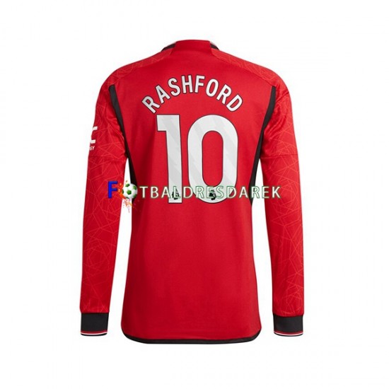 Manchester United Marcus Rashford 10 Dres Domácí 2023-2024 Dlouhý rukáv ,Muže