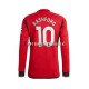 Manchester United Marcus Rashford 10 Dres Domácí 2023-2024 Dlouhý rukáv ,Muže