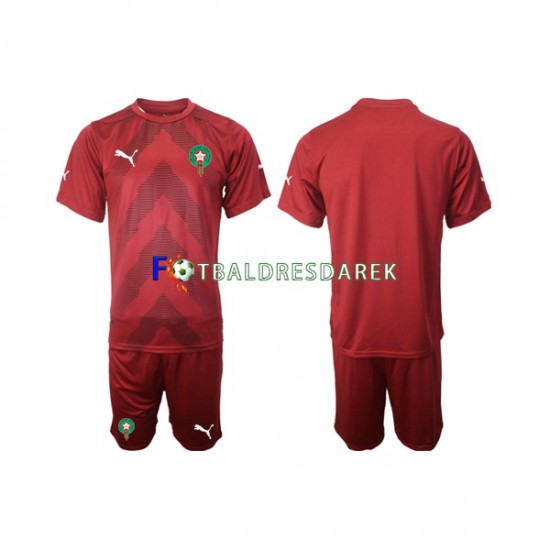 Maroko Brankářské Dres Domácí 2022 Krátký rukáv ,Dětské