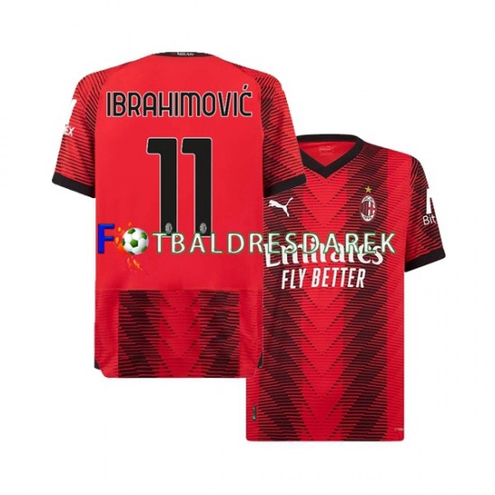 AC Milán Ibrahimovic 11 Dres Domácí 2023-2024 Krátký rukáv ,Muže