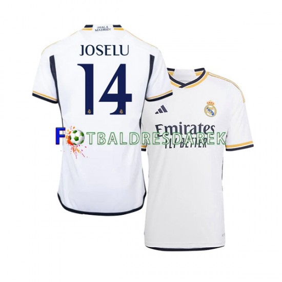 Real Madrid JOSELU 14 Dres Domácí 2023-2024 Krátký rukáv ,Muže