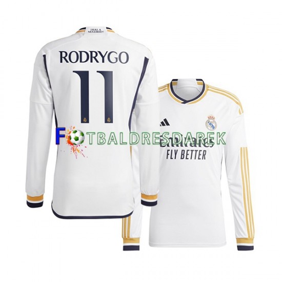 Real Madrid Rodrygo Goes 11 Dres Domácí 2023-2024 Dlouhý rukáv ,Muže