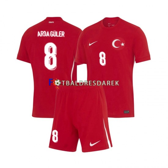 Turecko Arda Guler 8 Dres Venkovní Euro 2024 Krátký rukáv ,Dětské