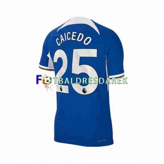 Chelsea Moises Caicedo 25 Dres Domácí 2023-2024 Krátký rukáv ,Muže