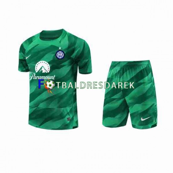 Inter Milán Brankářské Dres Venkovní 2023-2024 Krátký rukáv ,Dětské