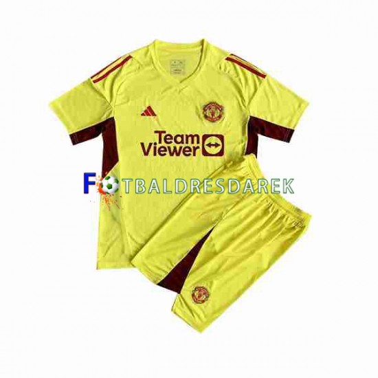 Manchester United Brankářské Dres Venkovní 2023-2024 Krátký rukáv ,Dětské