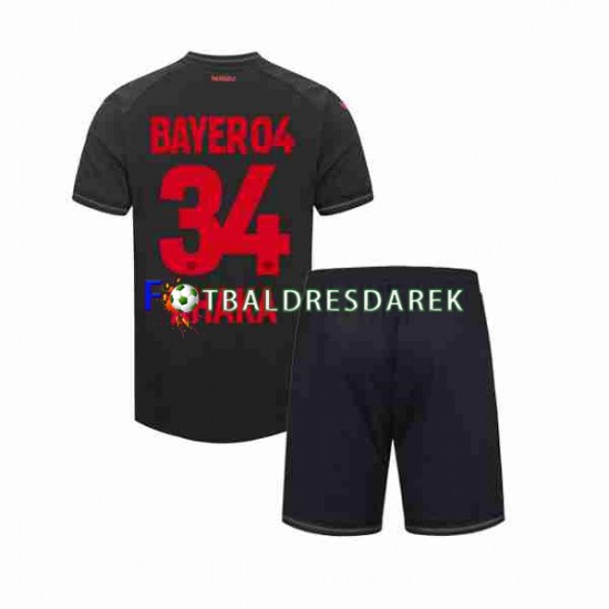 Bayer 04 Leverkusen Granit Xhaka 34 Dres Domácí 2023-2024 Krátký rukáv ,Dětské