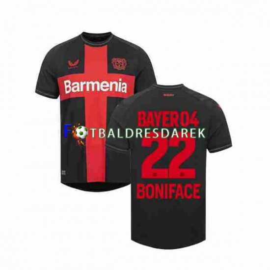 Bayer 04 Leverkusen Victor Boniface 22 Dres Domácí 2023-2024 Krátký rukáv ,Muže