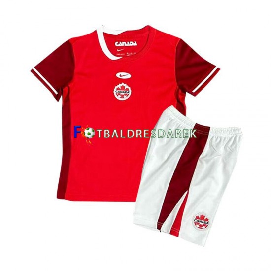 Kanada Dres Domácí 2024 Krátký rukáv ,Dětské