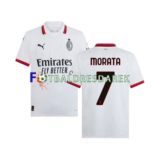 AC Milán Morata 7 Dres Venkovní 2024-2025 Krátký rukáv ,Muže