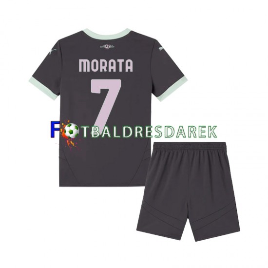 AC Milán Morata 7 Dres Alternativní 2024-2025 Krátký rukáv ,Dětské