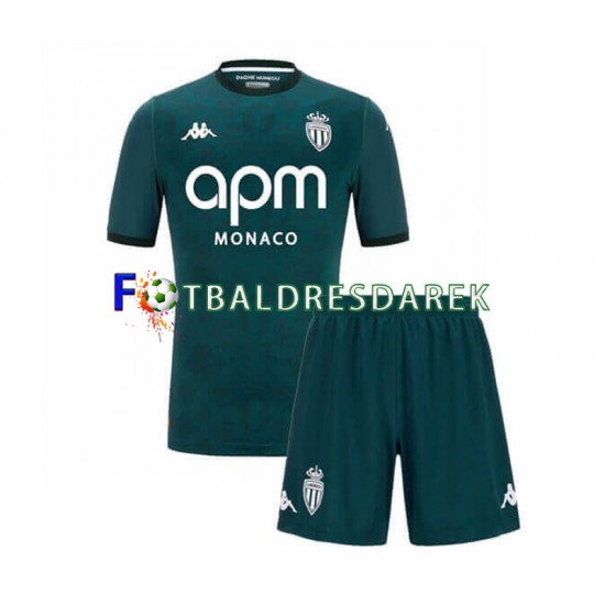 AS Monaco Dres Venkovní 2024-2025 Krátký rukáv ,Dětské