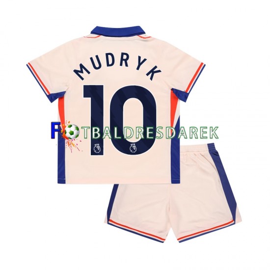 Chelsea Mychajlo Mudryk 10 Dres Venkovní 2024-2025 Krátký rukáv ,Dětské