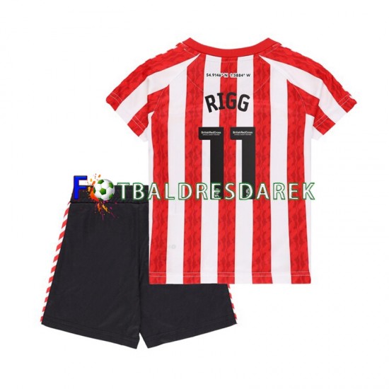 Sunderland Chris Rigg 11 Dres Domácí 2024-2025 Krátký rukáv ,Dětské