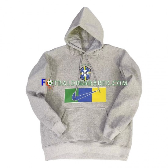 Brazílie Šedá Svetr Mikina s kapucí 2022-2023 ,Muže