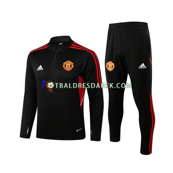 Manchester United Černá Tréninkový Mikina Soupravy 2022-2023