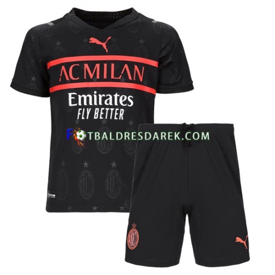 AC Milán Dres Alternativní 2021-2022 Krátký rukáv ,Dětské