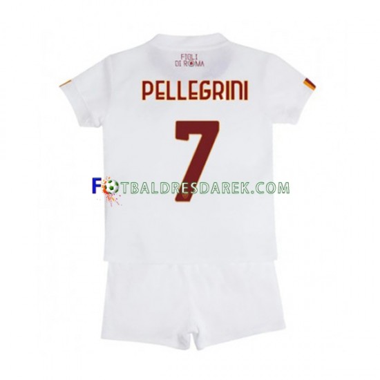 AS Řím Lorenzo Pellegrini 7 Dres Venkovní 2022-2023 Krátký rukáv ,Dětské