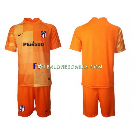 Atlético Madrid Brankářské Dres Domácí 2021-2022 Krátký rukáv ,Dětské