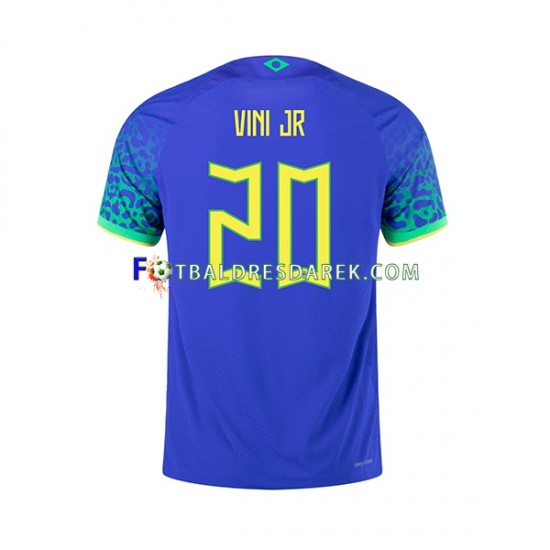 Brazílie Vinicius Junior 20 Dres Venkovní MS ve fotbale 2022 Krátký rukáv ,Muže