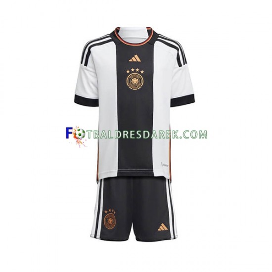 Německo Dres Domácí MS ve fotbale 2022 Krátký rukáv ,Dětské