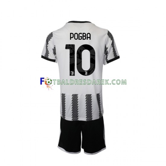 Juventus Pogba 10 Dres Domácí 2022-2023 Krátký rukáv ,Dětské