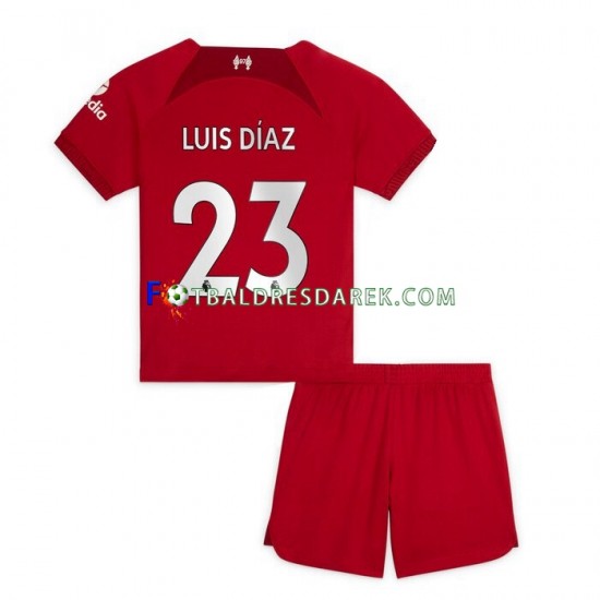 Liverpool Luis Diaz 23 Dres Domácí 2022-2023 Krátký rukáv ,Dětské