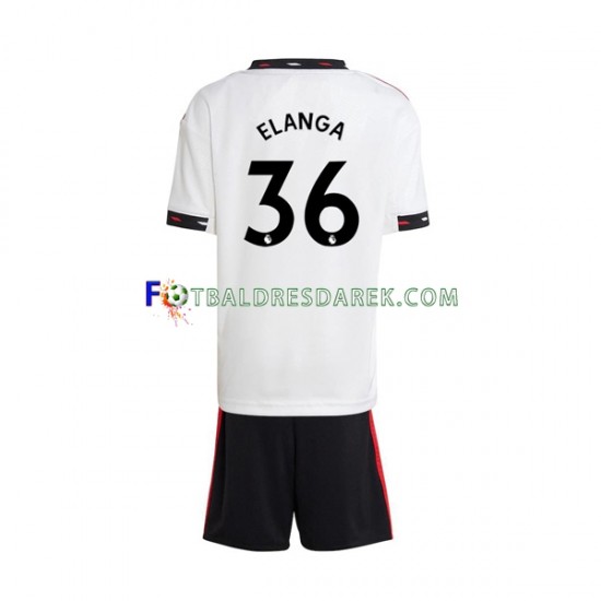 Manchester United Elanga 36 Dres Venkovní 2022-2023 Krátký rukáv ,Dětské