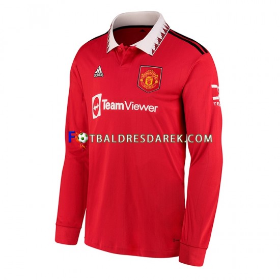 Manchester United Dres Domácí 2022-2023 Dlouhý rukáv ,Muže