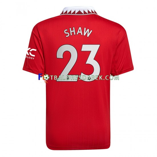 Manchester United Luke Shaw 23 Dres Domácí 2022-2023 Krátký rukáv ,Muže
