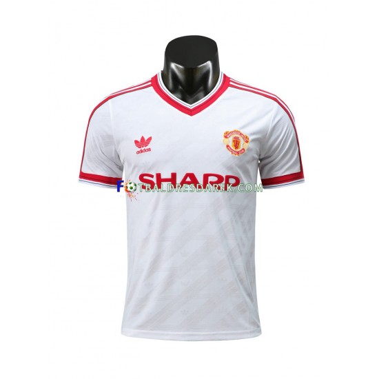 Manchester United 1986 Dres Retro Venkovní Krátký rukáv ,Muže