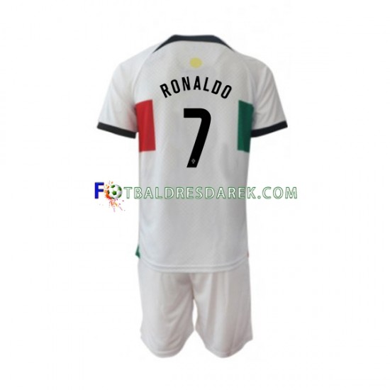 Portugalsko Ronaldo 7 Dres Venkovní MS ve fotbale 2022 Krátký rukáv ,Dětské
